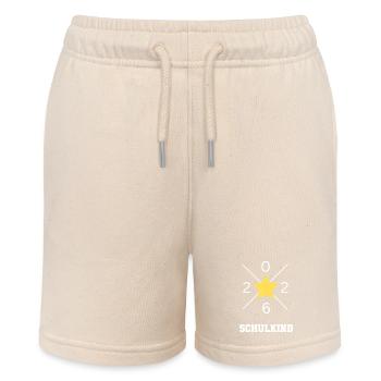 Schulkind 2026 - Stanley/Stella Teenager Bio-Joggingshorts MINI BOLTER - Natur - Vorne