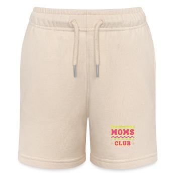 Overstimulated Moms Club Funny Motherhood Humor - Stanley/Stella MINI BOLTER Organic Teen Jogging Shorts - soft Ecru - Front