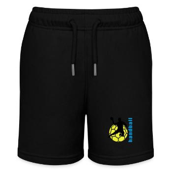 handball - Stanley/Stella Teenager Bio-Joggingshorts MINI BOLTER - Schwarz - Vorne