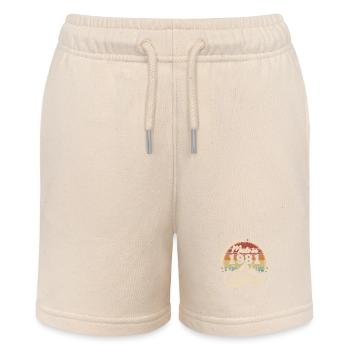 Original 1981 Vintage Retro Geburtstagsgeschenk - Stanley/Stella Teenager Bio-Joggingshorts MINI BOLTER - Natur - Vorne