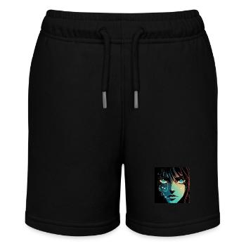 Anime Digital - Stanley/Stella Teenager Bio-Joggingshorts MINI BOLTER - Schwarz - Vorne