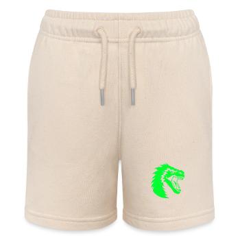 Logo dinosaure - Short bio MINI BOLTER Stanley/Stella Ado - écru doux - Devant
