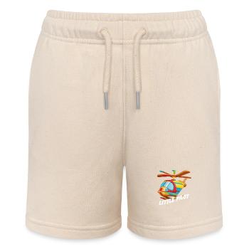 Kleiner Holzhubschrauber für Kinder kleiner Pilot - Stanley/Stella Teenager Bio-Joggingshorts MINI BOLTER - Natur - Vorne
