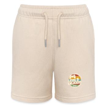 Vintage Geboren Ein Monat 2015 Geburtstag - Stanley/Stella Teenager Bio-Joggingshorts MINI BOLTER - Natur - Vorne