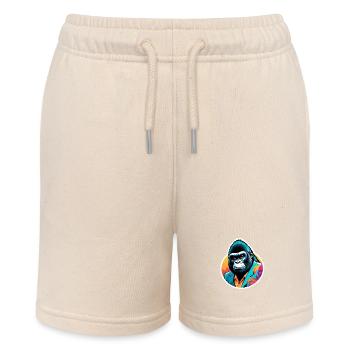 Gorilla im Anzug - Stanley/Stella Teenager Bio-Joggingshorts MINI BOLTER - Natur - Vorne