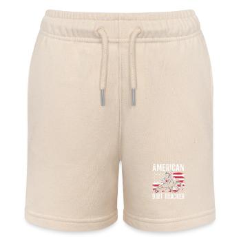 Flat Track Racing Passion - Stanley/Stella MINI BOLTER Organic Teen Jogging Shorts - soft Ecru - Front