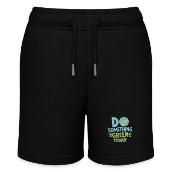 Do Something Green Today Earth Day Planet - Stanley/Stella MINI BOLTER Organic Teen Jogging Shorts - black - Front