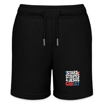 Croyant américain chrétien 4 juillet Jésus - Short bio MINI BOLTER Stanley/Stella Ado - noir - Devant
