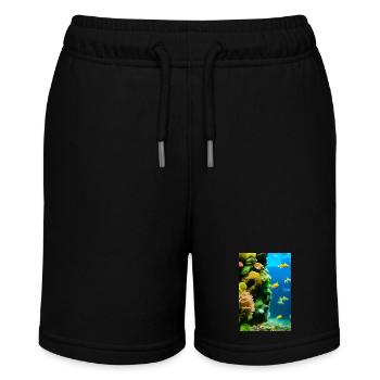 Fish, Aquarium - Stanley/Stella MINI BOLTER Organic Teen Jogging Shorts - black - Front
