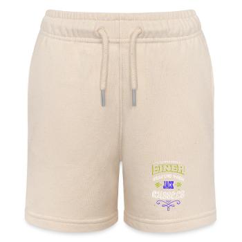 humor fun favorite dog brookhound funny greyhound - Stanley/Stella MINI BOLTER Organic Teen Jogging Shorts - soft Ecru - Front