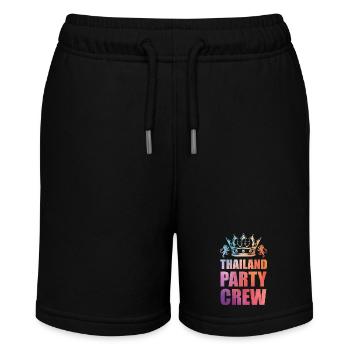 Thailand Party Crew Spruch - Stanley/Stella Teenager Bio-Joggingshorts MINI BOLTER - Schwarz - Vorne