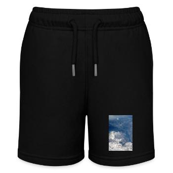 Wolkenformationen und die Alpen in der Nähe der Zugspitze - Stanley/Stella Teenager Bio-Joggingshorts MINI BOLTER - Schwarz - Vorne