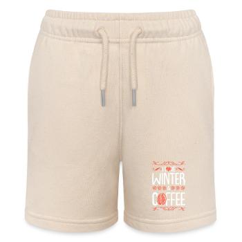 I Love Winter and Coffee - Stanley/Stella Teenager Bio-Joggingshorts MINI BOLTER - Natur - Vorne