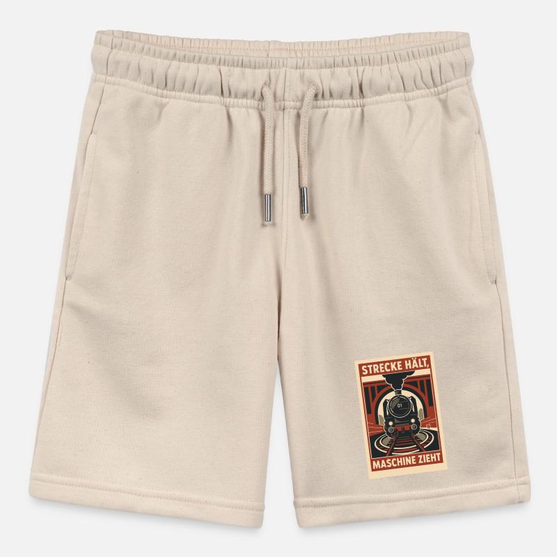 Railway Track Holds Machine Pulls Stanley/Stella MINI BOLTER Organic Teen Jogging Shorts