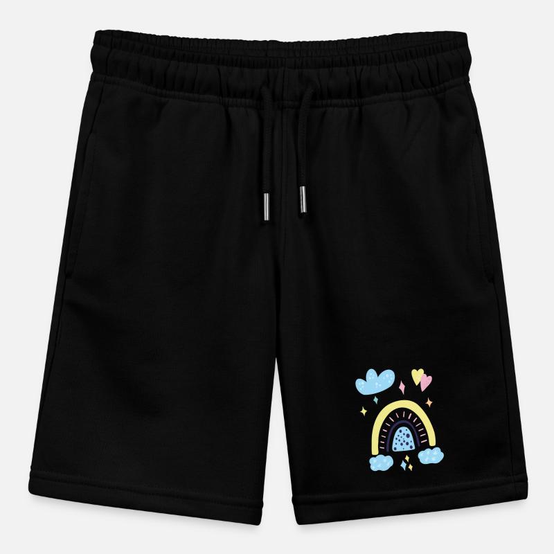 Pastel Rainbow Dreamscape Stanley/Stella MINI BOLTER Organic Teen Jogging Shorts
