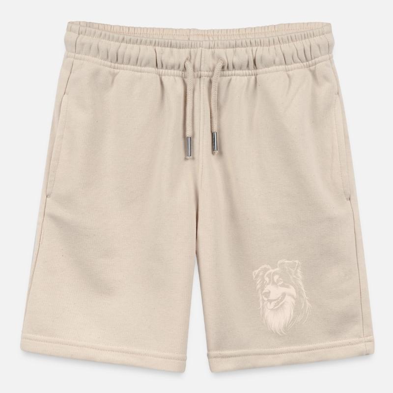 Australian Shepherd Features Stanley/Stella MINI BOLTER Organic Teen Jogging Shorts