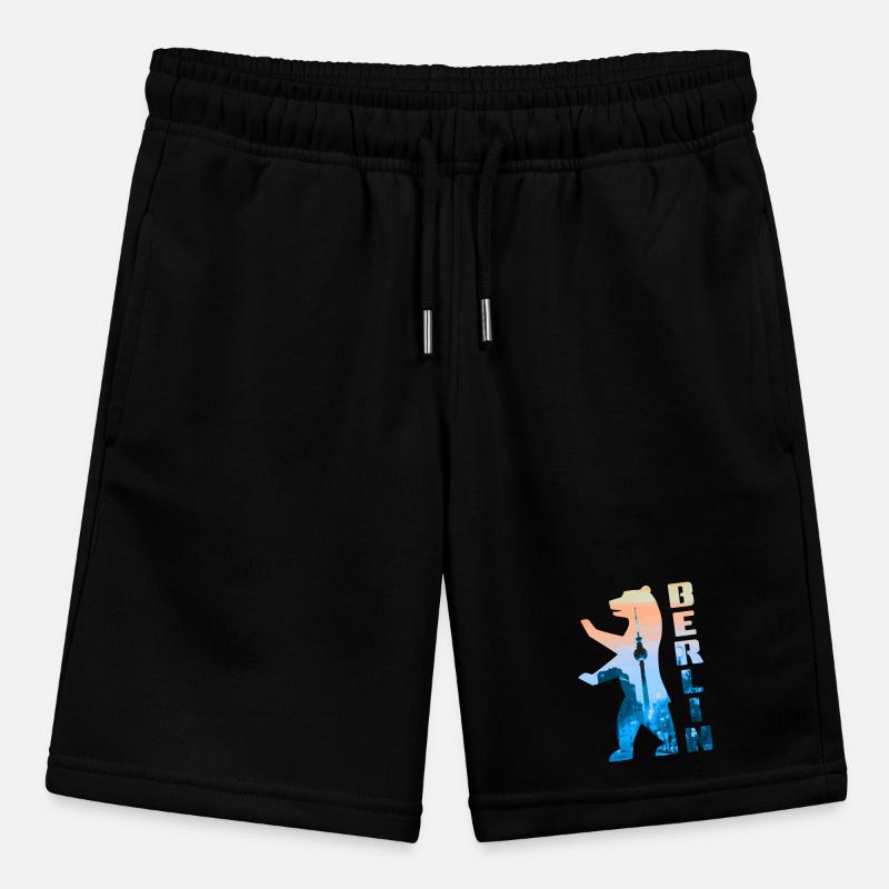 Berlin Bear Silhouette Stanley/Stella MINI BOLTER Organic Teen Jogging Shorts
