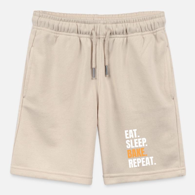 Eat Sleep Bake Repeat Backen Bäcker Beruf Hobby Stanley/Stella Teenager Bio-Joggingshorts MINI BOLTER