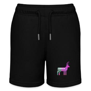 Hirsch - Stanley/Stella Teenager Bio-Joggingshorts MINI BOLTER - Schwarz - Vorne