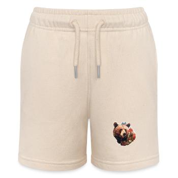 Bär in der Wildnis - Stanley/Stella Teenager Bio-Joggingshorts MINI BOLTER - Natur - Vorne