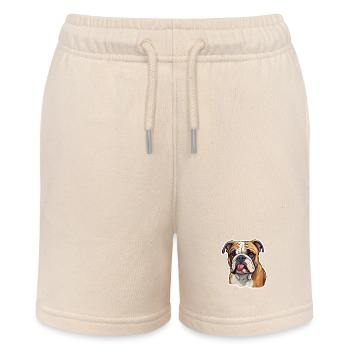 Tête de bouledogue - Short bio MINI BOLTER Stanley/Stella Ado - écru doux - Devant