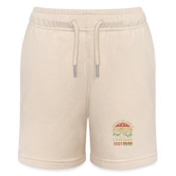 September 2001 Birthday Gift September 2001 - Stanley/Stella MINI BOLTER Organic Teen Jogging Shorts - soft Ecru - Front