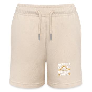 Roller Coaster Amusement Park Roller Coaster - Stanley/Stella MINI BOLTER Organic Teen Jogging Shorts - soft Ecru - Front