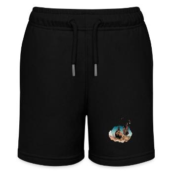 Der Zauberer und der Löwe - Stanley/Stella Teenager Bio-Joggingshorts MINI BOLTER - Schwarz - Vorne