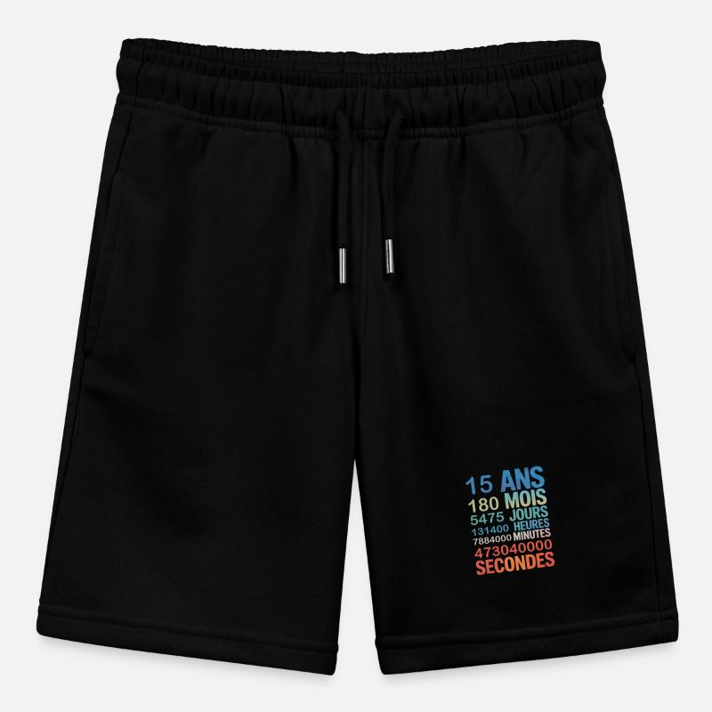 15 Ans en Secondes Design Unique pour Anniversaire Stanley/Stella Teenager Bio-Joggingshorts MINI BOLTER