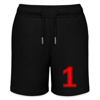 1 - Stanley/Stella MINI BOLTER Organic Teen Jogging Shorts - black - Front