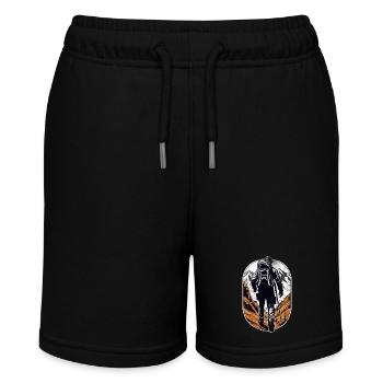 Natur & Bergwandern - Stanley/Stella Teenager Bio-Joggingshorts MINI BOLTER - Schwarz - Vorne