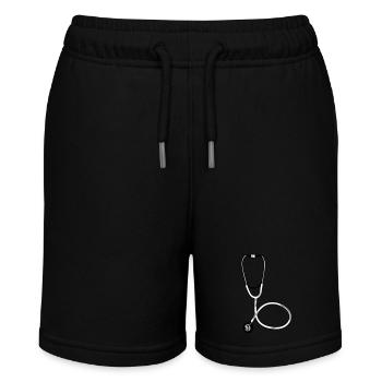 Doctor Stethoscope Symbol Medical Hear Expertise - Stanley/Stella MINI BOLTER Organic Teen Jogging Shorts - black - Front