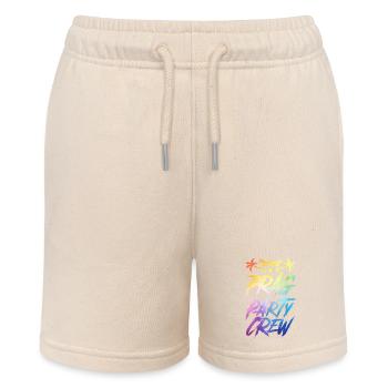 Prag Party Crew Bunt - Stanley/Stella Teenager Bio-Joggingshorts MINI BOLTER - Natur - Vorne