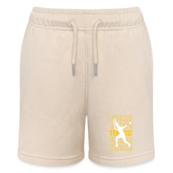 Tennis, Tennis, Tennis - Stanley/Stella Teenager Bio-Joggingshorts MINI BOLTER - Natur - Vorne