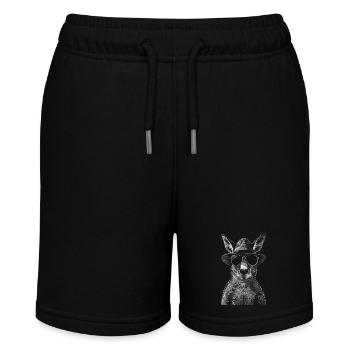 Kangaroo - Stanley/Stella MINI BOLTER Organic Teen Jogging Shorts - black - Front