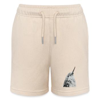 Narwhal - Stanley/Stella MINI BOLTER Organic Teen Jogging Shorts - soft Ecru - Front