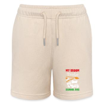 Funny Witch School Bus Driver Halloween - Stanley/Stella Teenager Bio-Joggingshorts MINI BOLTER - Natur - Vorne