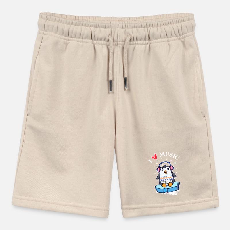 Herz Eis Pinguin Antarktis Tier Statement Vogel Stanley/Stella Teenager Bio-Joggingshorts MINI BOLTER