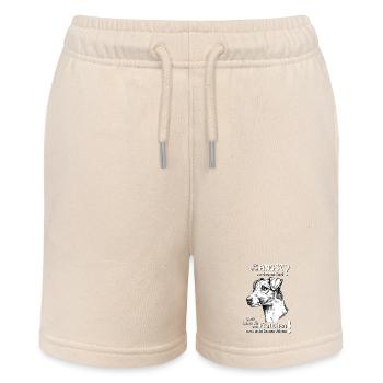 Angst vor Foxterrier? Frauchen - Stanley/Stella Teenager Bio-Joggingshorts MINI BOLTER - Natur - Vorne