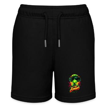 We are comming - Stanley/Stella Teenager Bio-Joggingshorts MINI BOLTER - Schwarz - Vorne