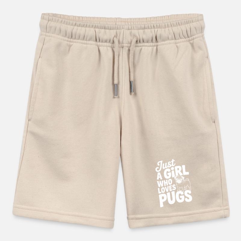 Nur ein Mädchen, das Möpse liebt Stanley/Stella Teenager Bio-Joggingshorts MINI BOLTER