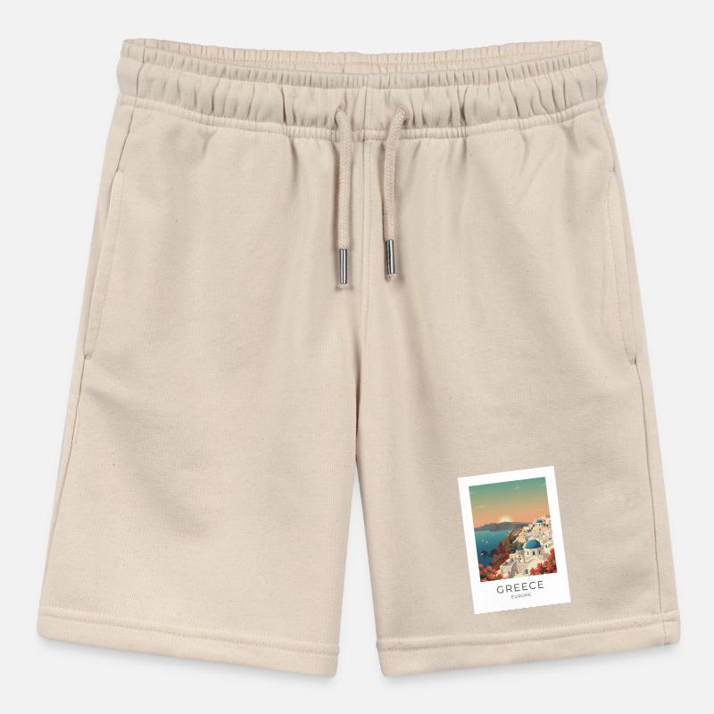 Vue côtière du coucher de soleil de Santorin Short bio MINI BOLTER Stanley/Stella Ado