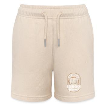 Certified Sourdough Whisperer - Stanley/Stella MINI BOLTER Organic Teen Jogging Shorts - soft Ecru - Front
