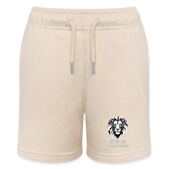 Discipline Creates Freedom Lion - Stanley/Stella MINI BOLTER Organic Teen Jogging Shorts - soft Ecru - Front