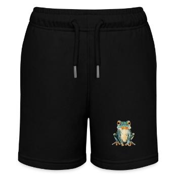 Frog - Stanley/Stella MINI BOLTER Organic Teen Jogging Shorts - black - Front