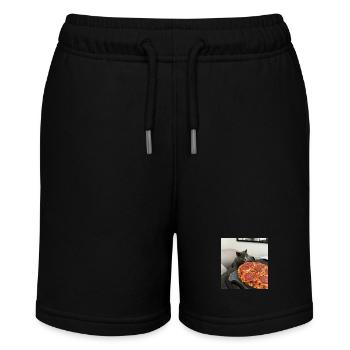 Katzenpizza-Träume - Stanley/Stella Teenager Bio-Joggingshorts MINI BOLTER - Schwarz - Vorne