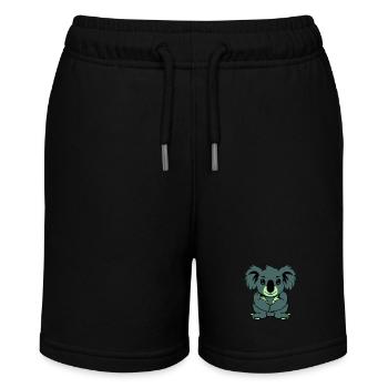 koalabär comic tier - Stanley/Stella Teenager Bio-Joggingshorts MINI BOLTER - Schwarz - Vorne