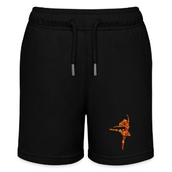 Autumn ballerina in foliage dance - Stanley/Stella MINI BOLTER Organic Teen Jogging Shorts - black - Front