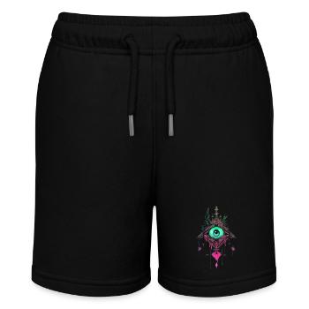 Traumfänger #4 - Stanley/Stella Teenager Bio-Joggingshorts MINI BOLTER - Schwarz - Vorne