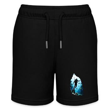 Scuba diving - Stanley/Stella MINI BOLTER Organic Teen Jogging Shorts - black - Front